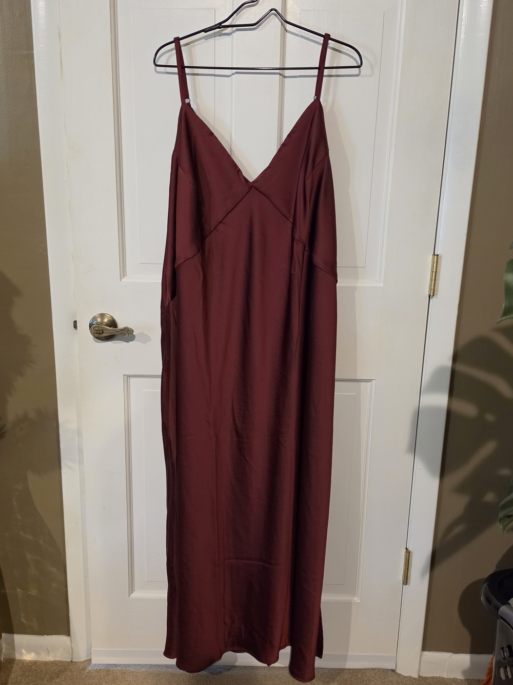 A New Day Burgundy Slip Maxi Dress 4X